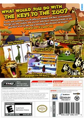 World of Zoo box cover back